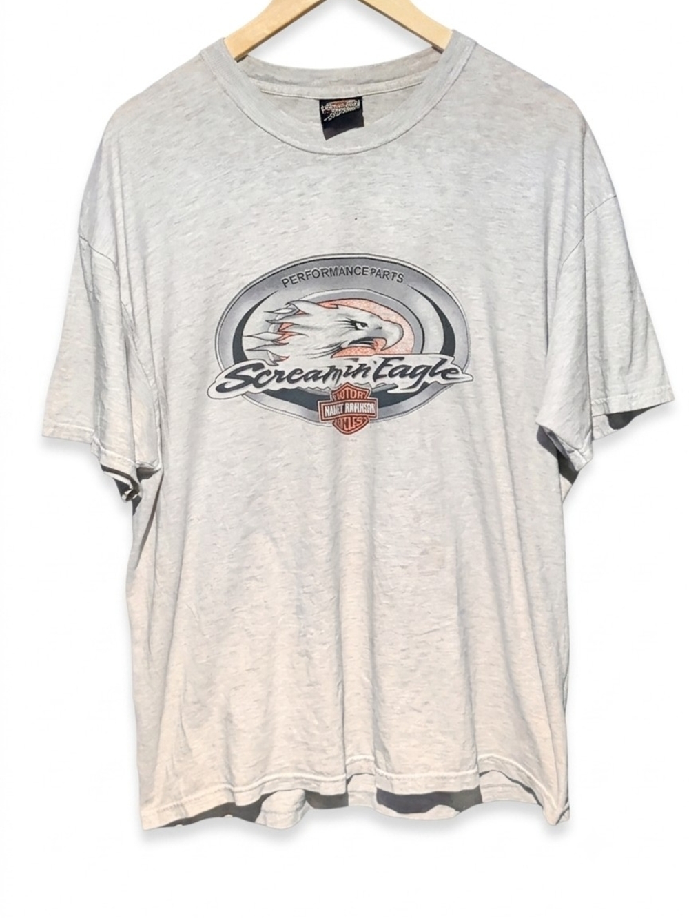 Harley-Davidson Light Gray Screamin' Eagle Graphic Tee - Men's